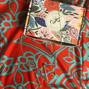 Silver Plunder “M” necklace